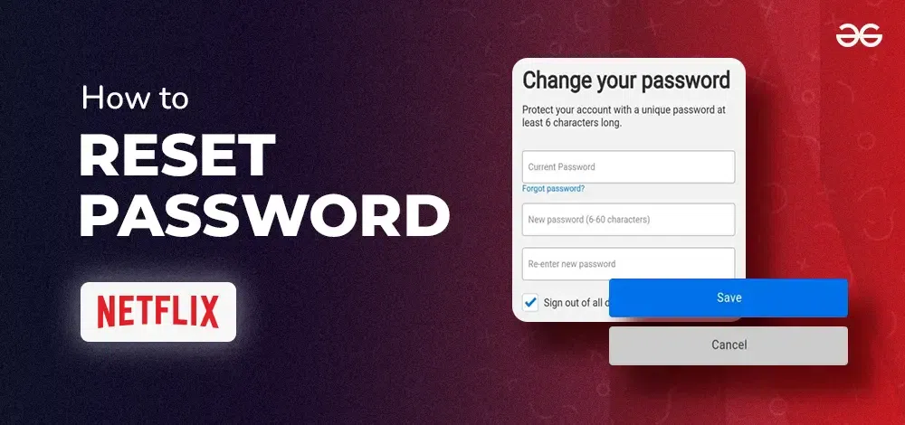 How to reset Netflix password