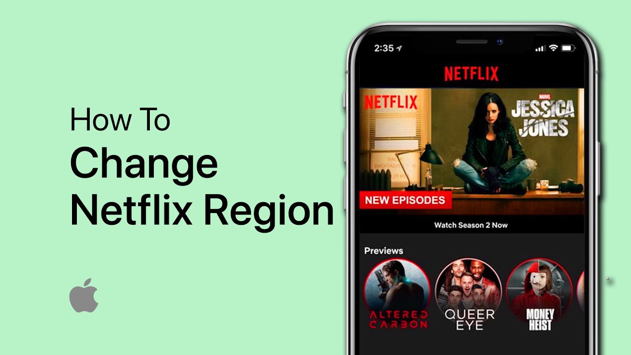 How to change Netflix region